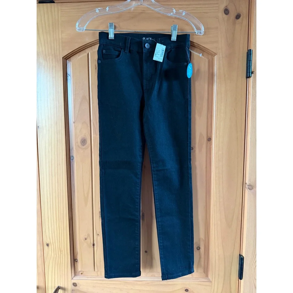 The Children's Place Boys Slim Fit Jeans Black Rinse Size 10 Slim Fit